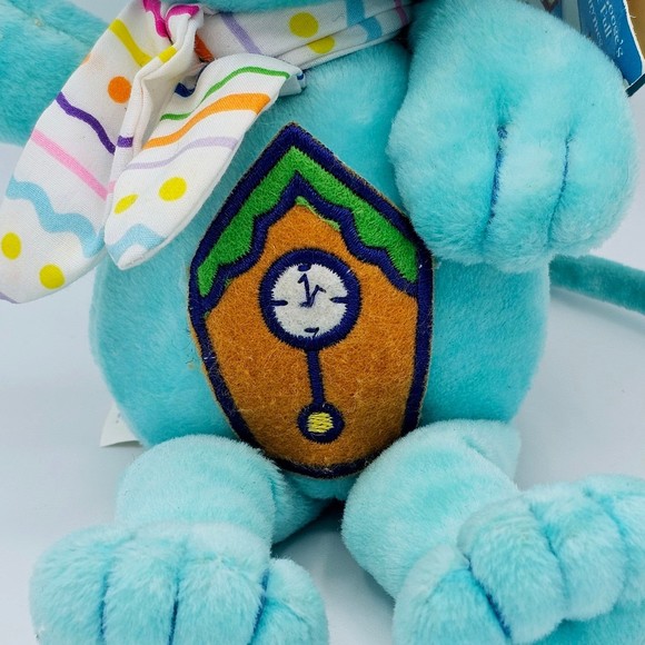 Mother Goose Mouse Plush 11" VTG Hickory Dickory Dock Clock 1999 Nursery Rhyme - Picture 3 of 6